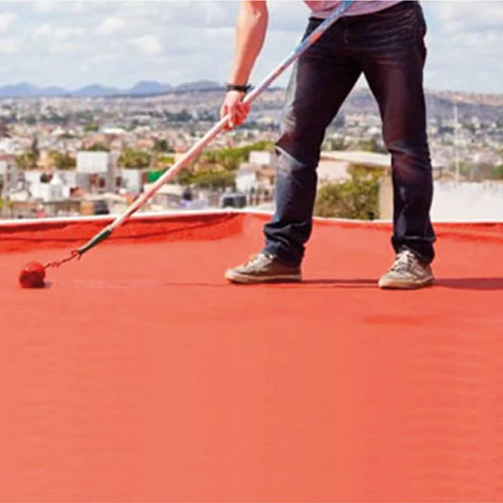 Pintura ECO de Caucho Impermeable (Teja, 20kg) - Impermeabilizante para tejados, cubiertas y terrazas exteriores. Alta elasticidad y resistencia