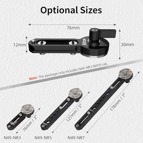 Image of Nitze NATO Rail with ARRI Rosette (3 inch /76 mm) - N49-NR3