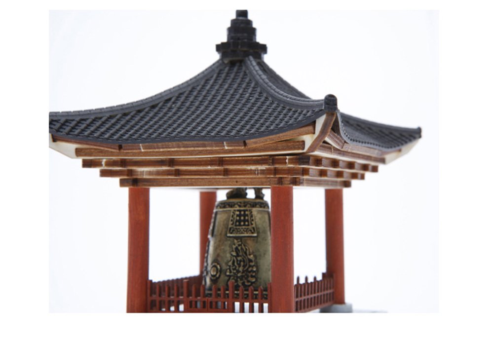 鐘楼／鐘撞堂　中型置き物 鐘撞 鐘つき堂 飾り 置物 模型 木製 お寺 ミニチュア - メルカリ