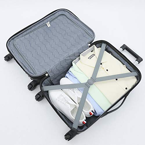 Travelers Club Midtown Hardside 4-Piece Luggage Travel Set, Navy Blue