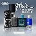 Scentown Mens Cologne Gift Sets Mini Bottle – Designer Mens Cologne Sampler Sets with Empty Refillable Atomizer – Box Includes Versace, Moschino, Mont Blanc, Jimmy Choo Travel Size (0.17 Oz Each)