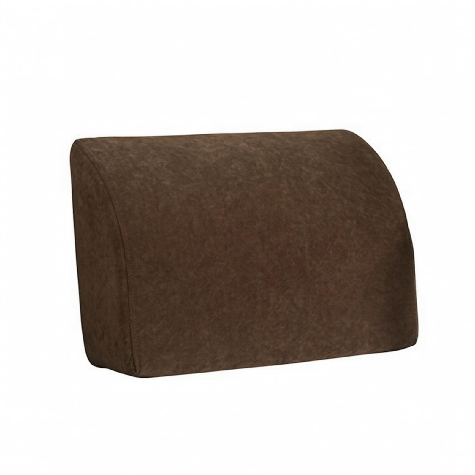 Cuscino Schienale Confortevole, Marrone Caffè, Imbottitura Morbida Bianca, Comfort, Lunghezza 50,