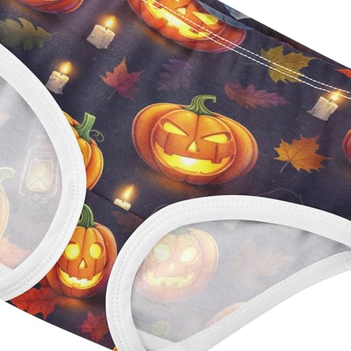 Joisal Halloween Pumpkins Faces Cartoon Girl Panties Cute Girls Underwear Toddler Cotton Aesthetic Briefs Underpants 2t4