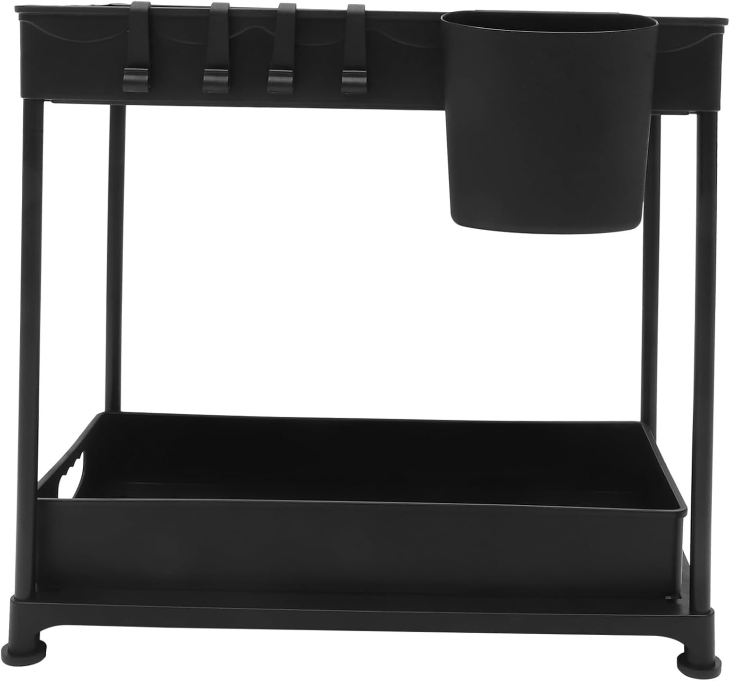 Zerodeko 1set under Sink Organizer with Sliding Kitchen Storage Rack Pull-out Cabinet Storage for Easy Access for Kitchen and Bathroom Use