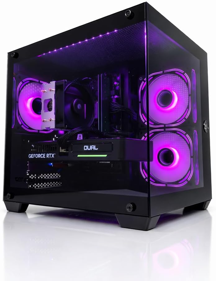Gaming PC Desktop T-50 | Intel Core i7 | RTX 5060 8GB | 16GB RAM | 1TB SSD | WiFi & Bluetooth | Windows 11 Pro | Ready to Use | 1 Year Warranty | 2 FAR ROBOTICS