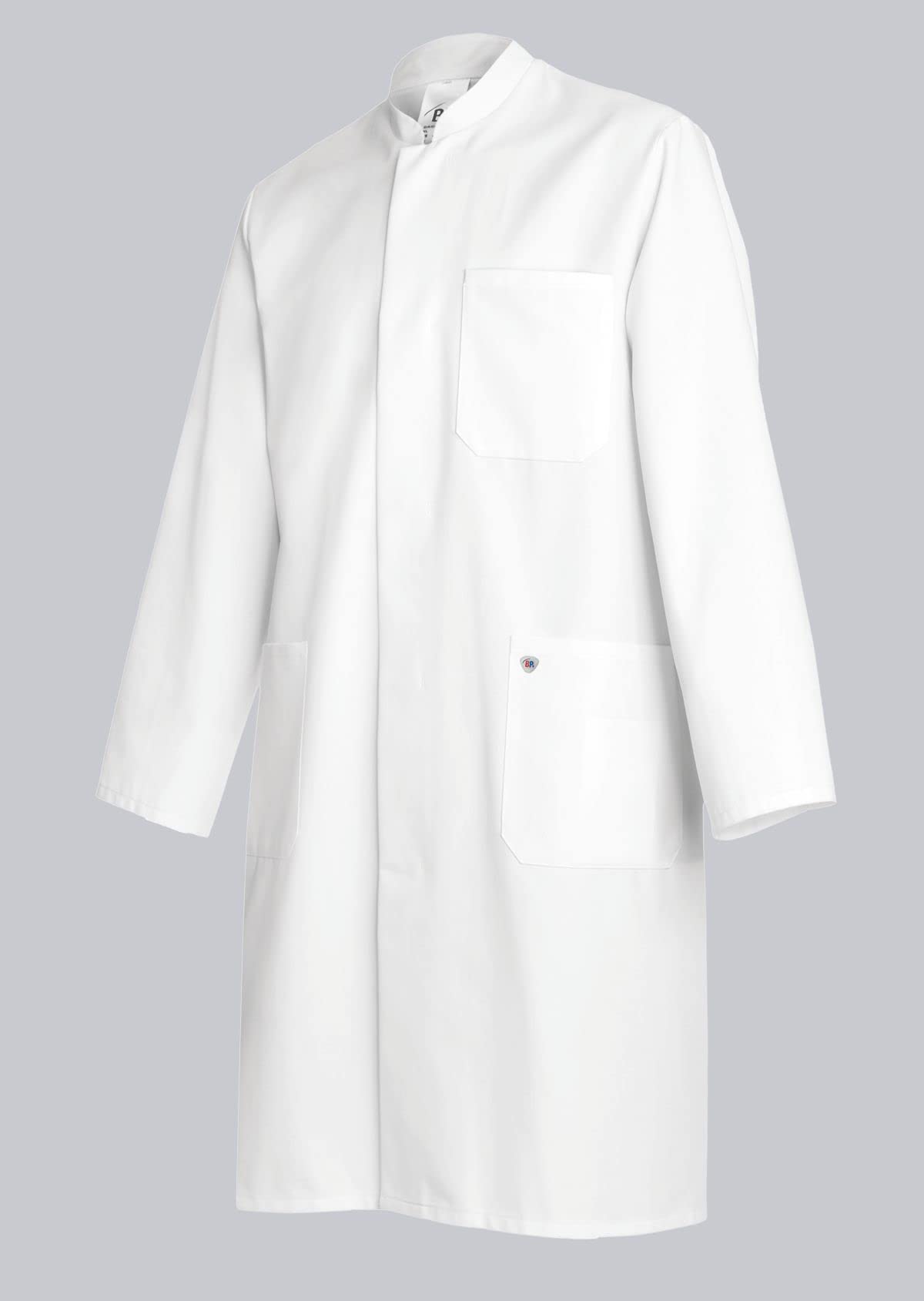 BP 1626-485-21-64n, Men's coat, Long sleeve, stand-up collar 215,00 g/m², fabric blend white, 50/51n