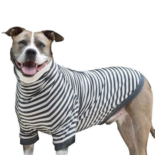 Tooth Honey Big Dog Stripe Shirt Pullover Full Belly Coverage Extra Large