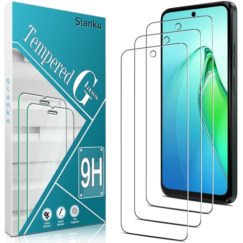 Slanku (3 Pack for Motorola Moto G 5G 2025 Screen Protector 9H Tempered Glass Touch Sensitivity Scratch Resistant Case Friendly