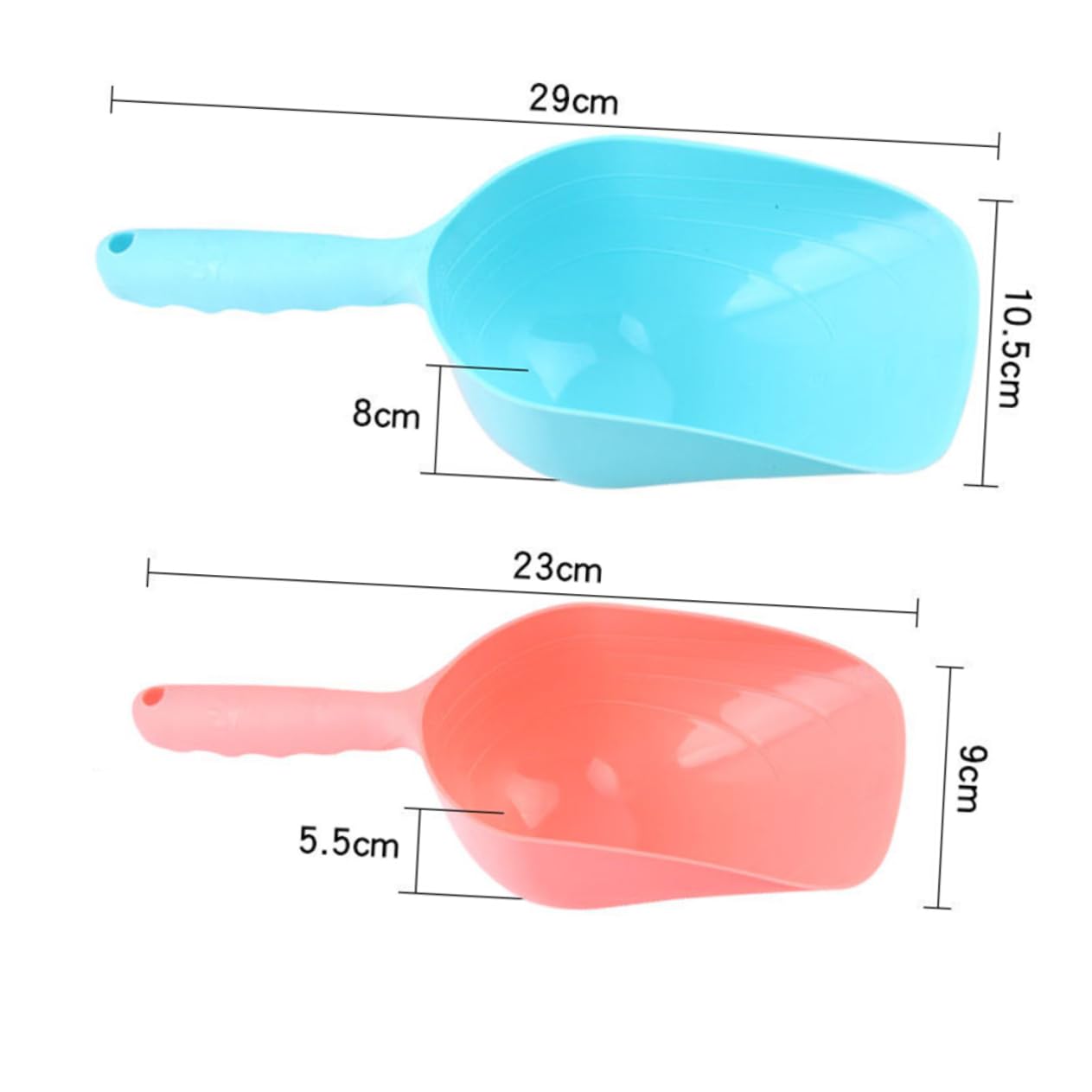 BESTonZON Cleaning Shovel Scoop Cat Litter Large Jumbo Pet Supplies Random Color