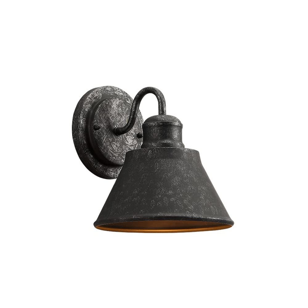 FYZDLAOR Lighting Industrial Vintage Style 1 Light Wall Sconces,Hardwired Industrial Wall Sconces for Bathroom Bedside Garage Porch Cafe Club(E27)