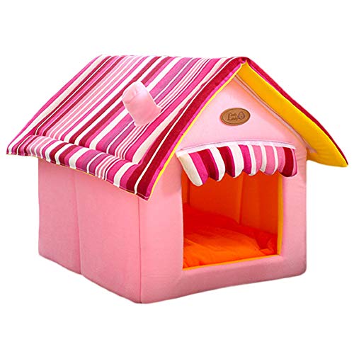 Julvie Enclosed Dog House Cat Bed Soft Indoor Small Medium Large Dog Houses,Pets Sponge Material Portable and Great Pet Tent Soft Bed for Dog and Cat by Best Pet Supplies