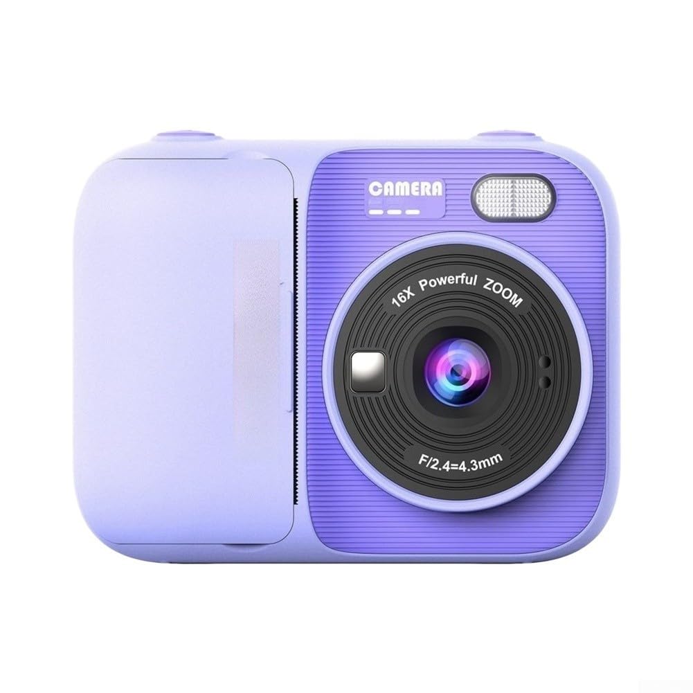 Macchina Fotografica Kids 2.4 Pollici Selfie Flip(Purple)