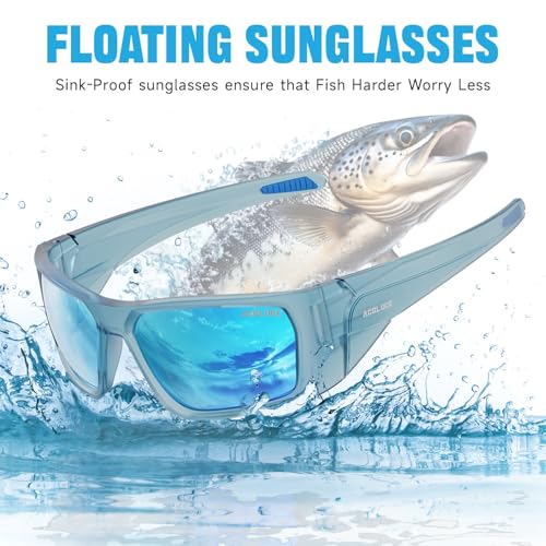 Image of Polarized Floating Fishing Sunglasses for Men Women