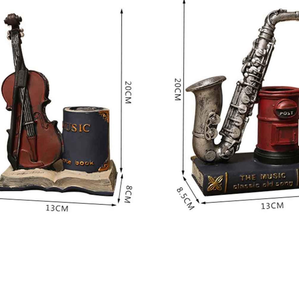 BESPORTBLE Decorazione In Resina A Forma Di Libro E Violino – Ornamento Retrò Chic Per Scrivania, Fatto A Mano