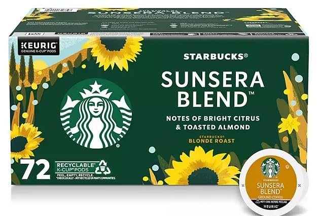 Starbucks Sunsera Blend Coffee - 72 Pods