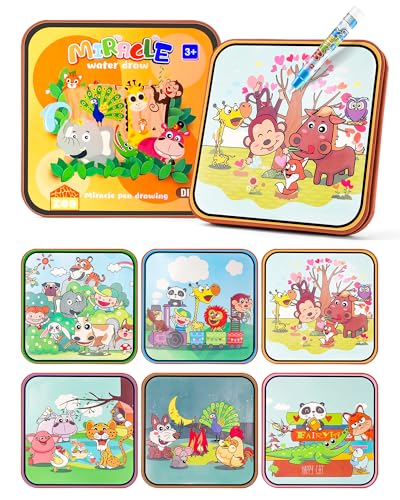 Juguetes reutilizables del libro de pintura de agua para niños, l...