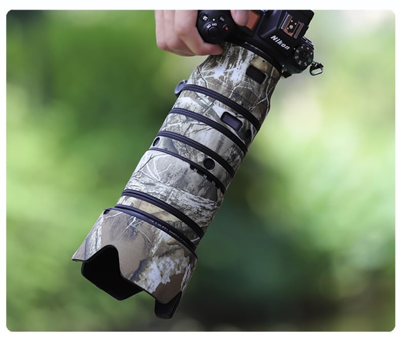 CHASING BIRDS Camouflage Waterproof Lens Coat for Nikon Z 70-200mm f/2.8 VR S Rainproof Lens Protective Cover (Yellow Tree Camouflage)