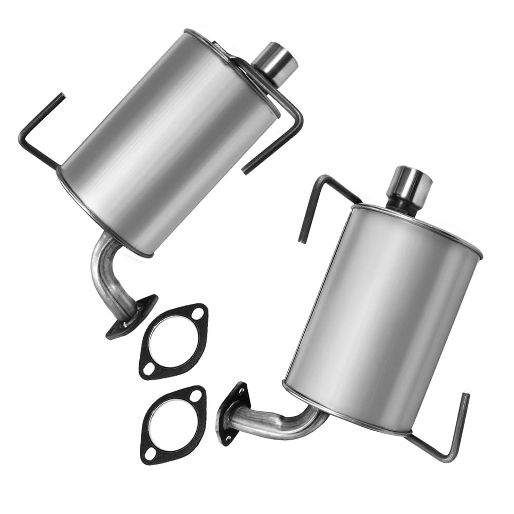 Stainless Steel Resonator & Muffler Exhaust Kit For 1999-2002 Subaru Forester 2.5L – Direct Fit, Lifetime Warranty 10 thumbnail image