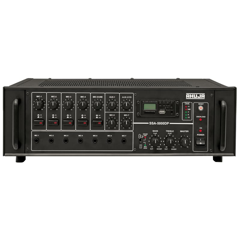 Image of Ahuja SSA-5000DP with 500 WATTS with Built-in Digital Player High Wattage PA Mixer Amplifier (1)