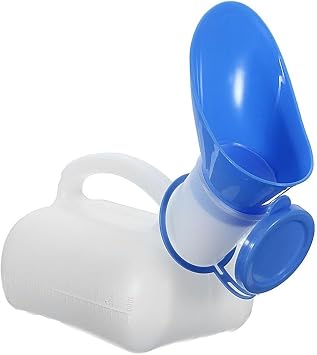 Urinals for Women & Men, Portable Urinal for Men 1000ml, Plastic Pee Bottle Glow in The Dark Spill Proof Pop Cap Lid, for Elderly Kids and Patients for Camping Outdoor Travel