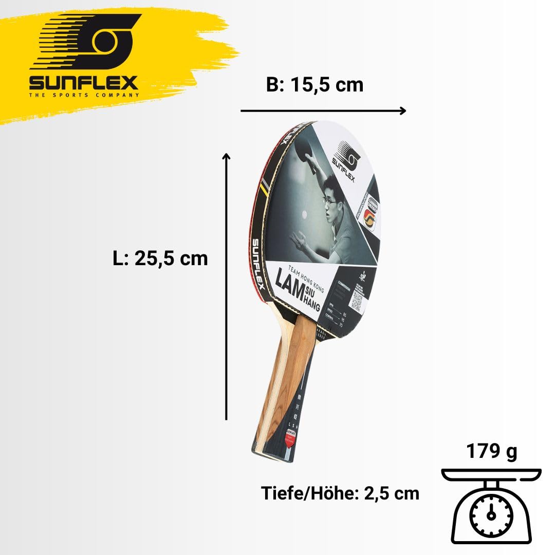 SUNFLEX - Raqueta de Tenis de Mesa - Lam SIU Hang