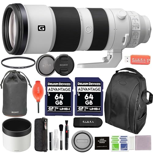 Sony FE 200?600mm F5.6?6.3 G OSS (SEL200600G) �J���������Y�o���h�� 64GB SDXC�J�[�h2�� �h���o�b�N�p�b�N 95mm DHD�t�B���^�[ 32GB USB�h���C�u �N���[�j���O�L�b�g�Ȃ� (�č����F)