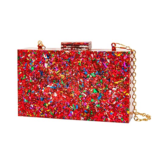 Image of LETODE Acrylic Clutch Bags Purse Perspex Bag Handbags for Women