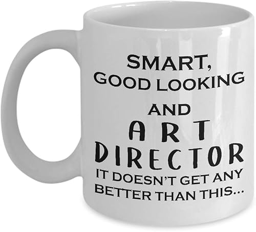Gifts for Smart Art Director Coffee Mug Tea Cup - Artist Dept Creative Department Team Design Advertising Office Funny Cute Gag Appreciation Idea -