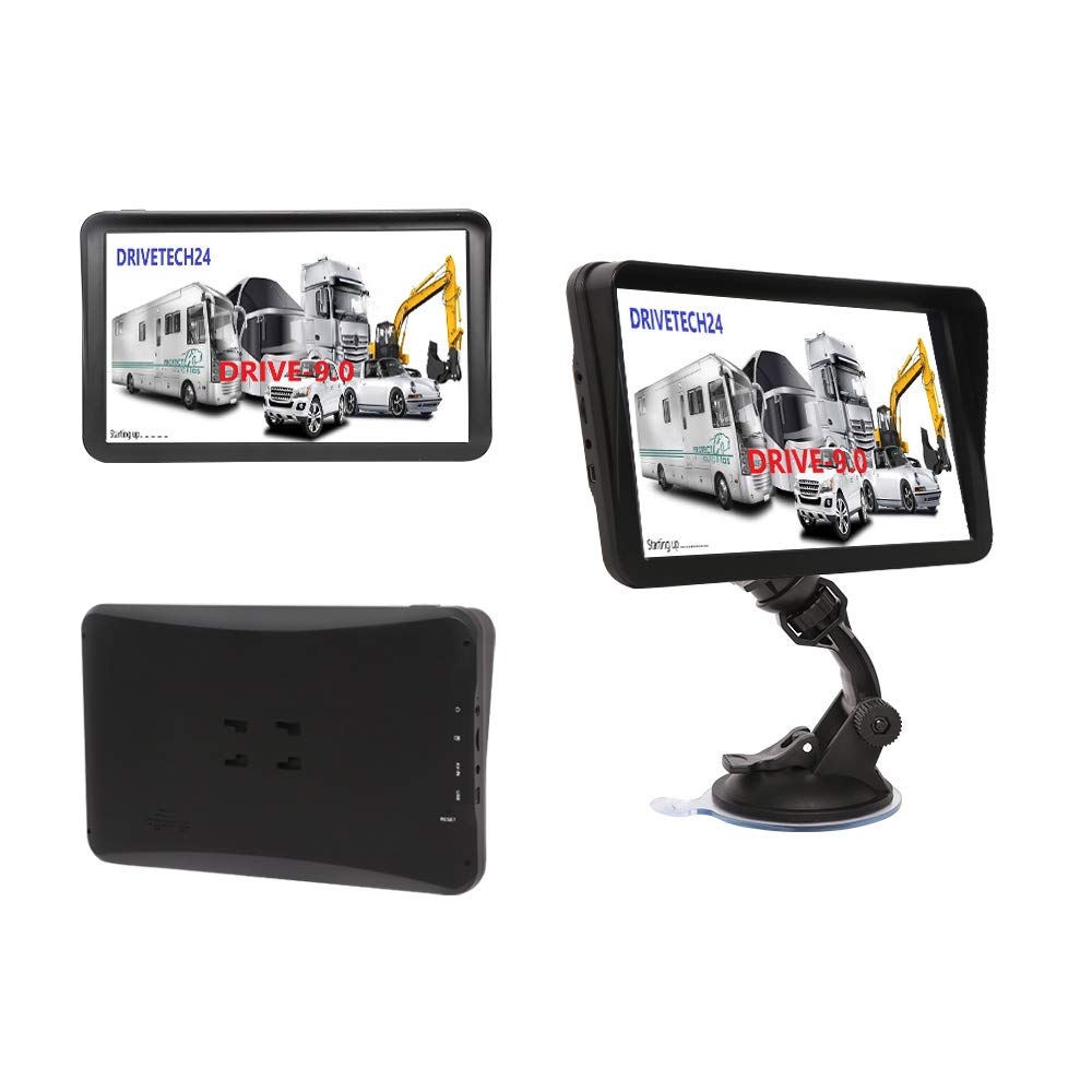 großes 9 Zoll Navigationsgerät Drive-9.0 Display Touchscreen PKW LKW Wohnmobil Bus, lebenslange Kartenupdates
