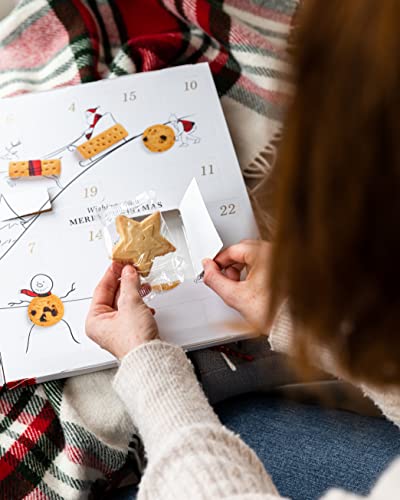 Walker's Shortbread Cookie 2022 Holiday Advent Calendar, 28 Shortbread Cookies In Various Shapes And Flavors, Pure Butter Shortbread Cookies, 10.4 Oz #TOP4