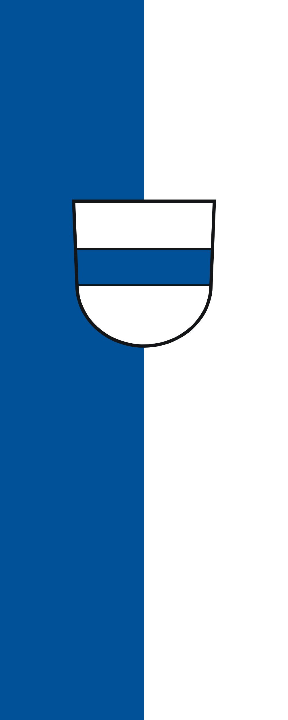 Drapeau Obernheim grand format vertical pour remplacer vos pavillons usés