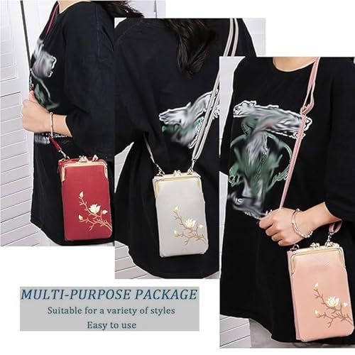 Women Sling Cross-Body Wallet with Mobile Cell Phone Holder,Cellphone Crossbody Purse,Crossbody Bags for Women Travel2