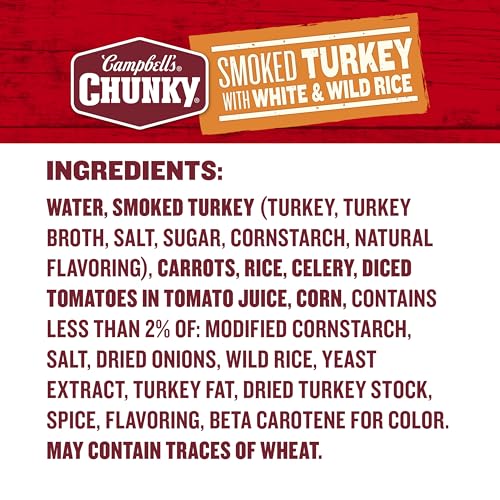Image of Campbell's Chunky Soup, Smoked Turkey Soup, 18.6 oz Can (12 Pack)