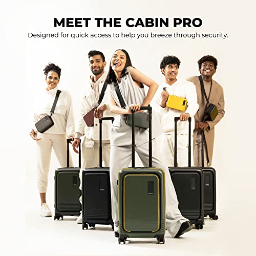 MOKOBARA Unisex-Adult The Cabin Pro Polycarbonate Hardsided Luggage 8 Wheel Trolley Bag, With Usb Charging Socket Travel Suitcase3