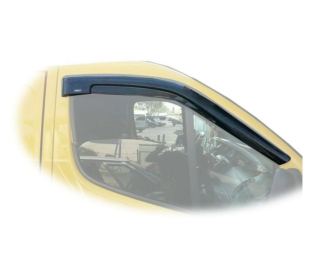 Wind Rain Smoke Deflector Sunplex 2 Pieces FOR RENAULT TRAFIC (2003-2013), VAUXHALL VIVARO (2001-2014)