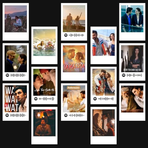 Image of Funk You Store Tamasha | Tamasha Movie Polaroids Kit (Set of 15) | OG Bollywood Movie Ranbir Kapoor, Deepika Polaroids Size (8 x 6 cm) Posters for Phone Accessories, Bedroom, Office, room decoration