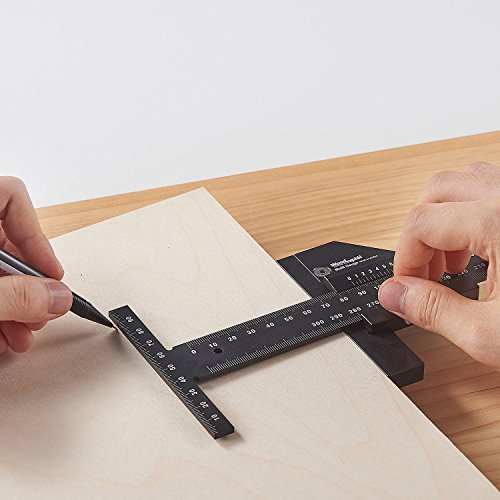 Woodraphic Professional Dual Function Scriber Gauge for Measuring and Marking - All in One Aluminum Steel Framing Tool for Professional Carpentry Use - 8 inch Imperial - Thumbnail 2
