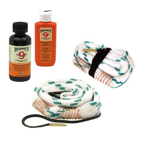 2-Pack Shotgun Bore Cleaning Snake with Hoppes Cleaning Solvent and Lube from Westlake Market