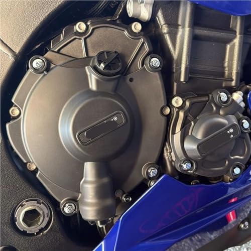 Protector de motor para YZF-R1 y R1M 2015-2025 cárter estator negro 4