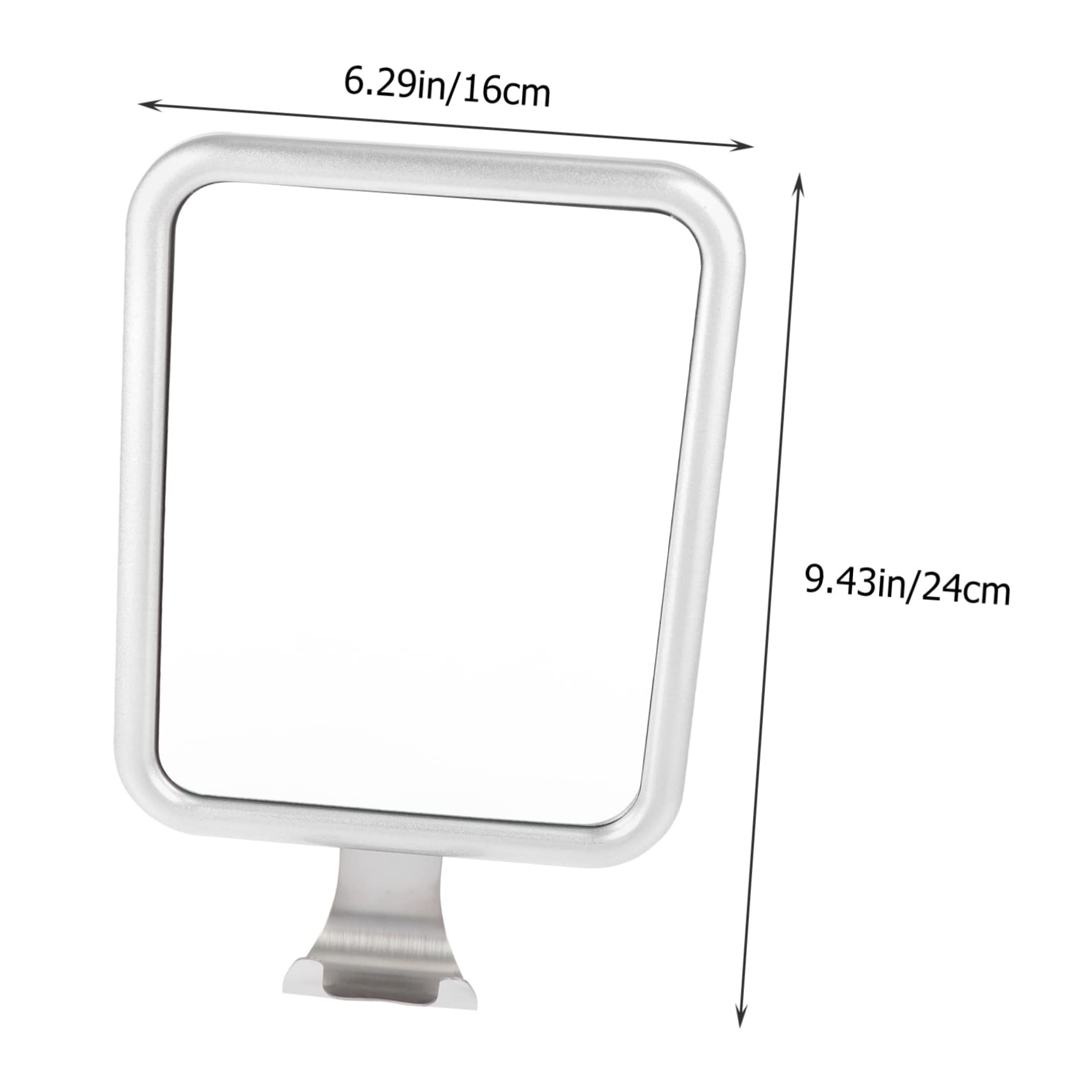 Beschlagfreier Duschspiegel mit Saugnapf, Wandmontage, Aluminium, ideal für Make-up und Rasur, Anti-Beschlag-Technologie für klare Reflexion bei nassen Bedingungen