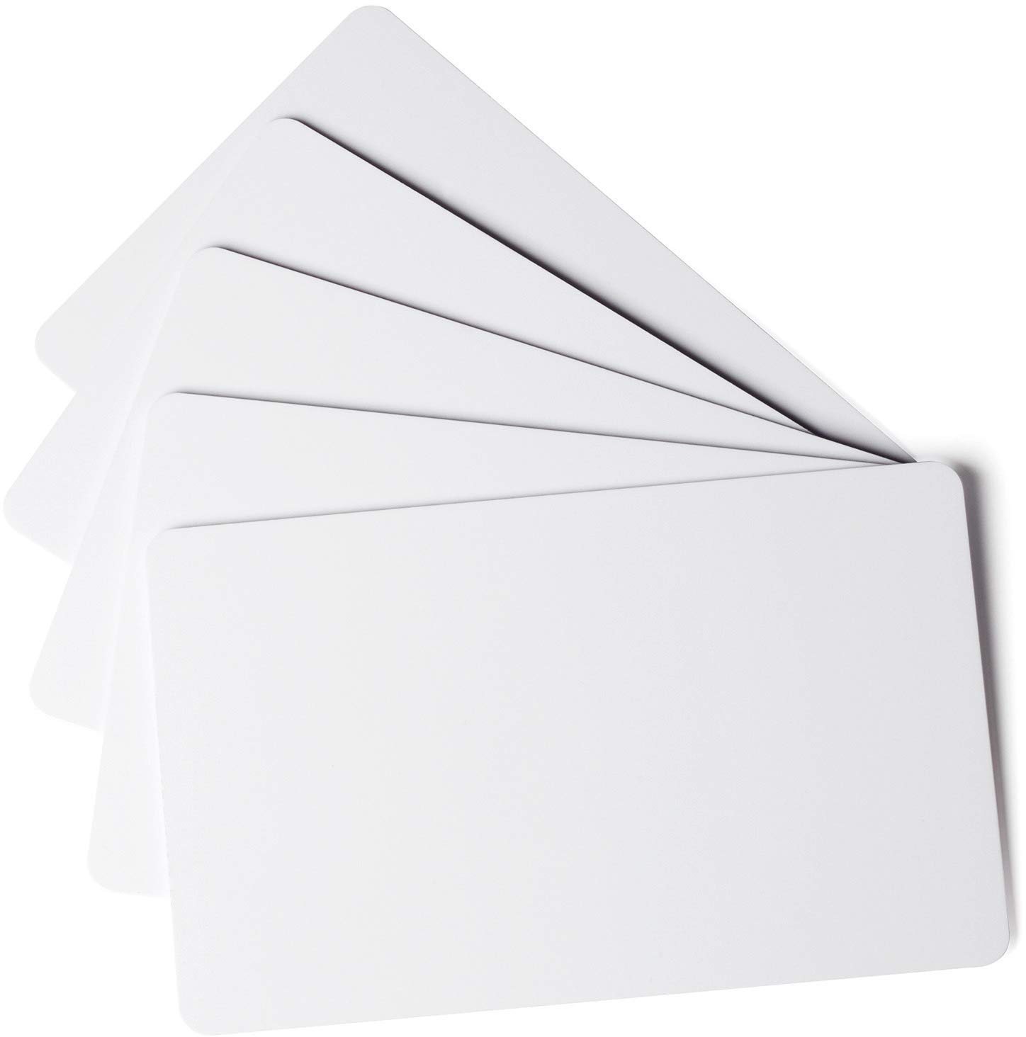 Durable 891402 Carte plastique vierge fine pour Imprimante Duracard ID300 Blanc - Pack de 100 - 891402