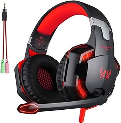 Amazon ボイスチャット対応 ゲーミングヘッドセット G00 マイクミュートスイッチ搭載 Ledライトアップ レッド 有線 楽器 音響機器 楽器 音響機器 Amazon ボイスチャット対応 ゲーミングヘッドセット G00 マイクミュートスイッチ搭載 Ledライトアップ レッド 有線 楽器 音響機器 楽器 音響機器
