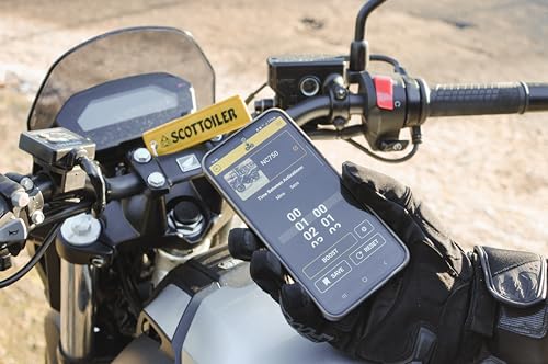 Scottoiler Essentials Micro xSystem 3.0+ Automatischer Motorradkettenöler mit Bluetooth-Steuerung über die Scottoiler App - SO-8500-30P