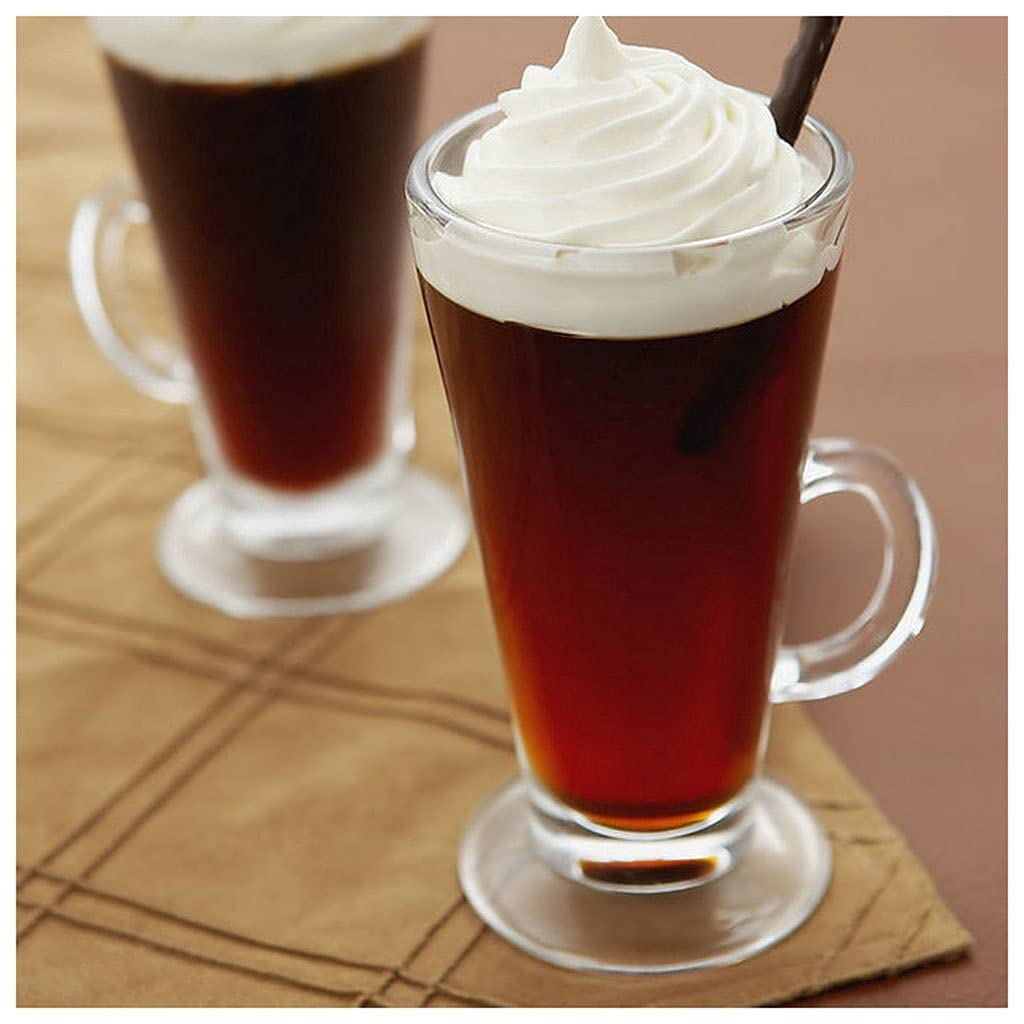 Podróżny kubek do kawy szklany latte irlandzki 280 ml filiżanki do kawy grube do włożenia przezroczyste kubki na mleko zimne napoje deserowy kubek 280 ml kubek do kawy (kolor: A)