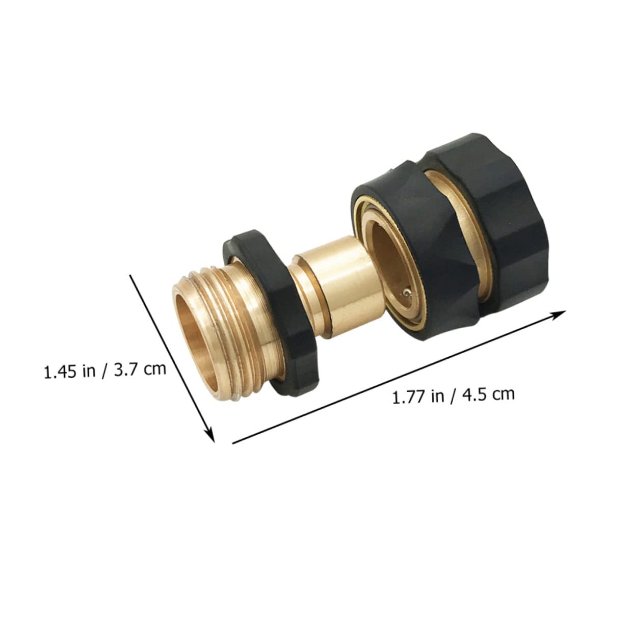 Toddmomy Kit de conectores de manguera de jardín, adaptador de conexión rápida para grifo, resistente (2 pares)