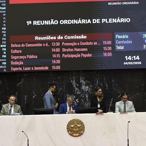 Plen&aacute;rio recebe tr&ecirc;s vetos parciais do Executivo na 1&ordf; reuni&atilde;o ordin&aacute;ria de 2026