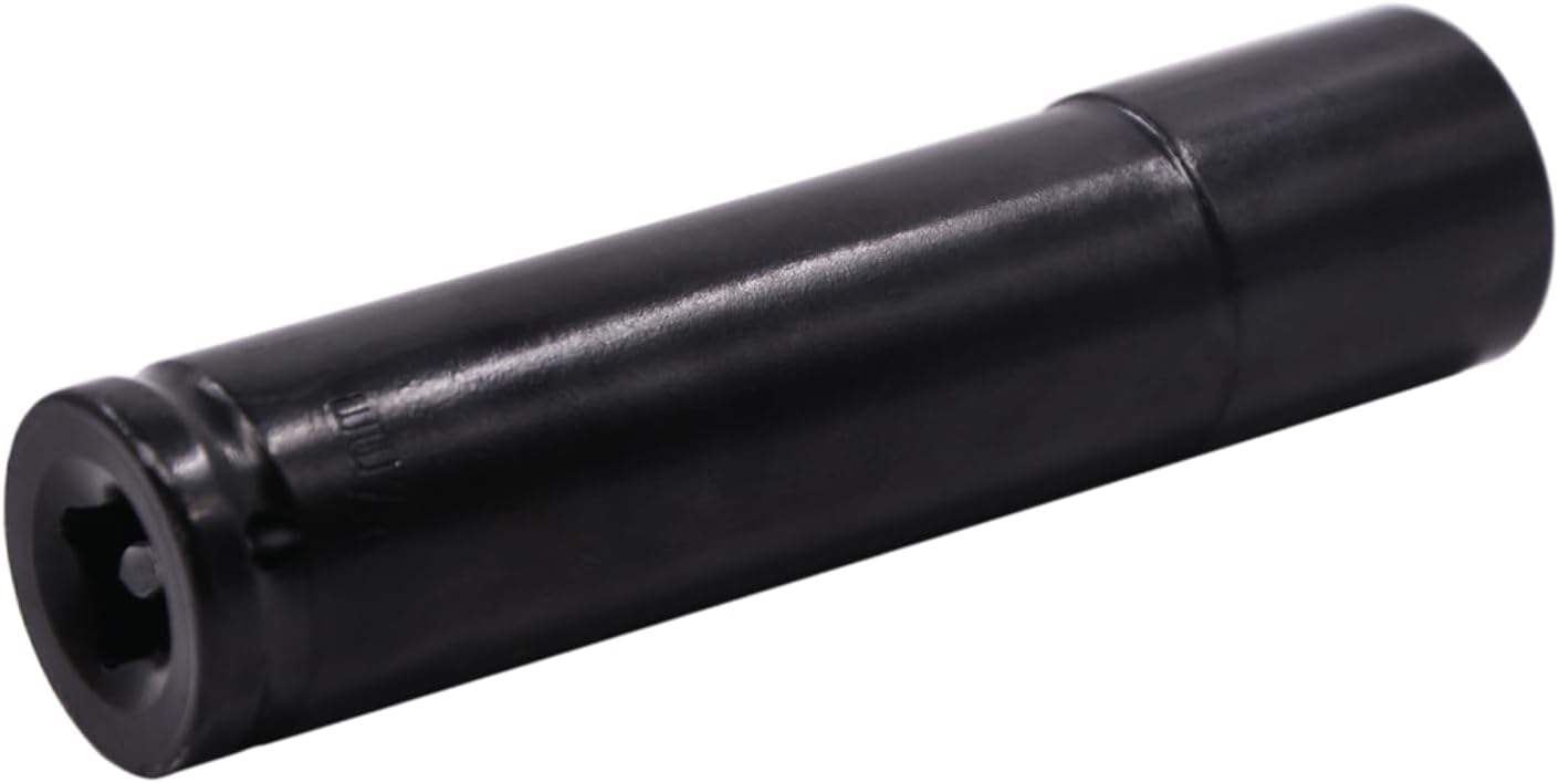 1/2" Drive by 17mm Deep Impact Socket, Heat-Treated CR-V Steel 8" Length, 6-Point Metric Sizes