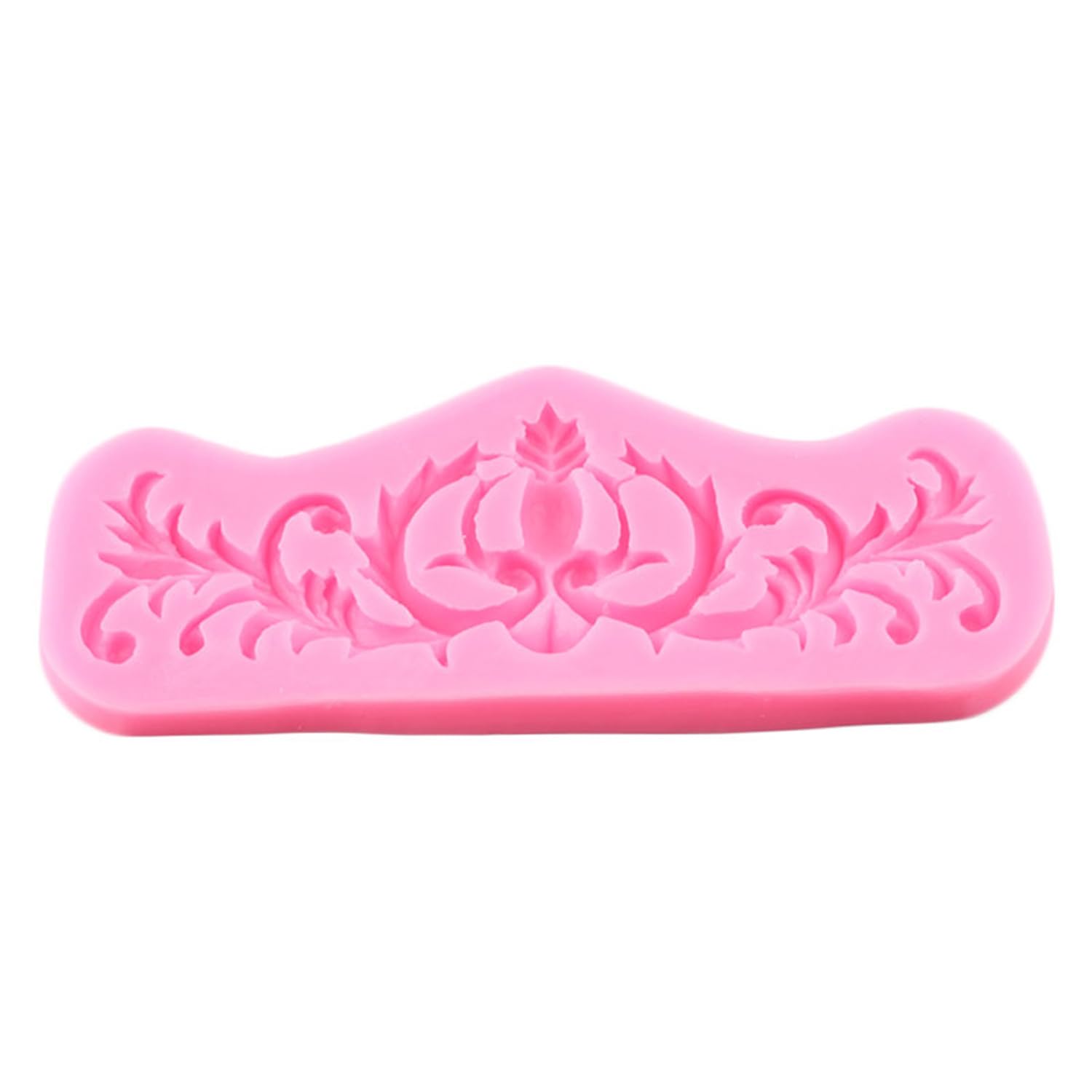XMOLDNMS Baroque Style Curlicues Scroll Lace Silicone Fondant Moulds Relief Flower Mould for Cake Decoration Cupcake Topper Candy Chocolate Polymer Clay Gum Paste - Image 4