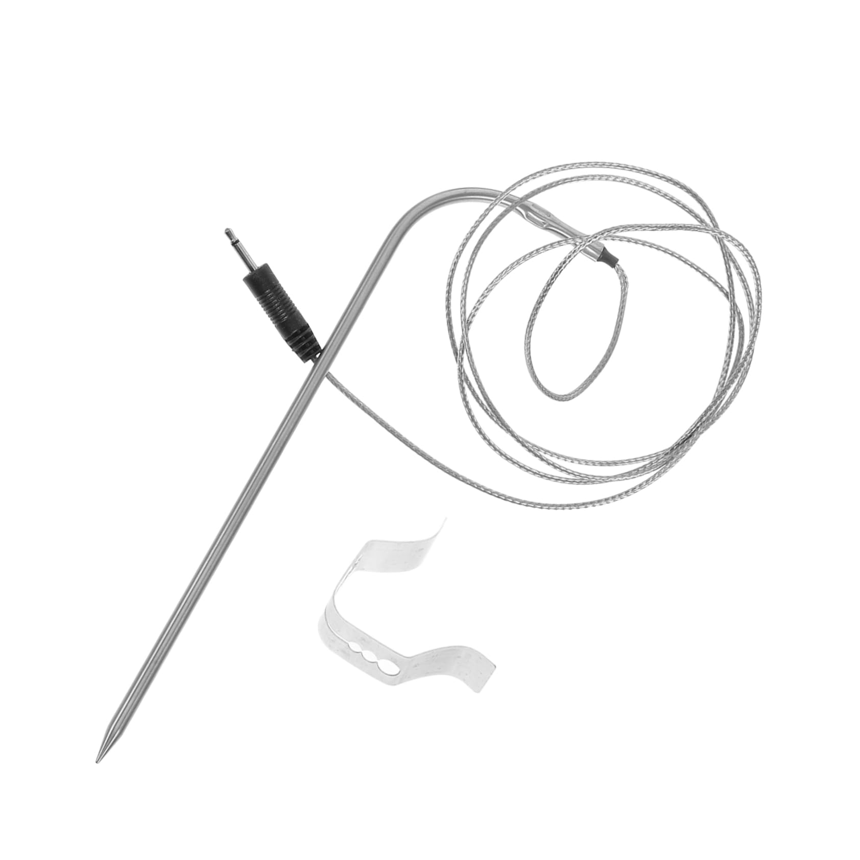 VANZACK 1 Set Temperature Probe Clip Meat Thermometer with High Heat Resistance for Accurate Grilling Easy Operation and Firm Grip for Barbecue Cooking