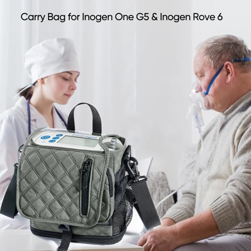 Image of BAGSFY Lightweight Shoulder Carry Bag for Inogen One G5 & Rove 6 - Portable Oxygen Concentrator Tote for Travel